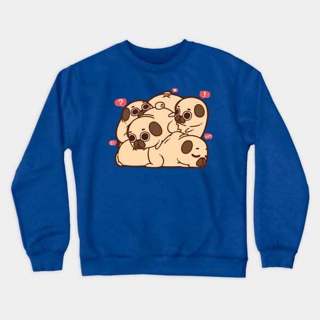Grumble of Puglies Crewneck Sweatshirt by Puglie Pug 